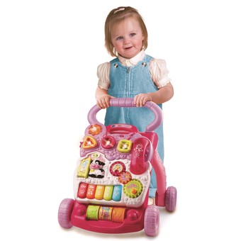 Vtech sit to stand activity walker best sale pink